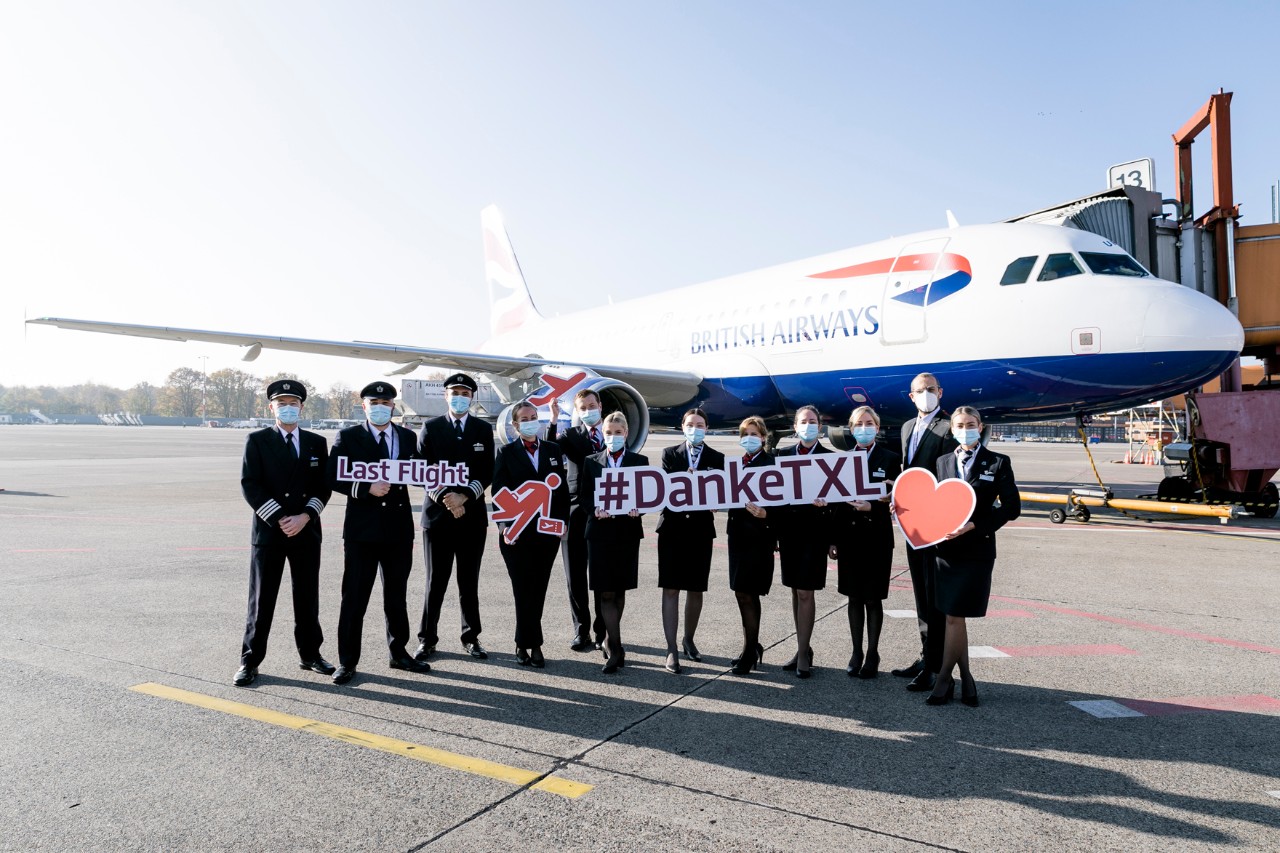 Am 7. November 2020 verabschiedete sich British Airways mit dem Flug BA993 nach London Heathrow. (Bildquelle: BER / Thomas Kierok)